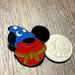 Disney Accessories | Disney Parks Sorcerer Mickey Head Costume Fantasia Pin 2012 | Color: Black/Red | Size: Os