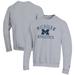 Men's Champion Gray Michigan Wolverines Athletics Logo Pullover Sweatshirt