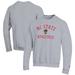 Men's Champion Gray NC State Wolfpack Athletics Logo Pullover Sweatshirt