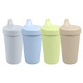 Re Play Made in USA 10 Oz. Sippy Cups for Toddlers, Pack of 4 - Reusable Spill Proof Cups for Kids, Dishwasher/Microwave Safe - Hard Spout Sippy Cups for Toddlers 3.13" x 6.25", Meadow