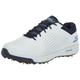 Skechers Herren Mens Shoe-GO Golf Elite Vortex Sneaker, White Synthetic/Navy Trim/Blue Trim, 49 EU