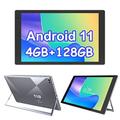 Android Tablet 10.1 inch,4GB RAM,128GB ROM (512GB Expandable),6000mAh Battery,Android 11 Google GMS Tablet,2MP Front Camera, 8MP Rear Camera,WiFi,Bluetooth,HD Touch Screen Tablets (Gray)