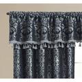 New Luxury Heavy Weight Jacquard Chenille Georgia Fully Lined Pencil Pleat Curtains Pair Matching Pelmet & Tiebacks Pair Set (Gray, Pelmet 132″x 16″)