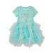 Disney Ariel The Little Mermaid Toddler Girls Short Sleeve Tutu Dress Sizes 12M-5T