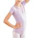 AKAFMK Women and Girls Ballet One-piece Performance Clothes Seamless Camisole Undergarment Leotard Dress with Transition Straps 3-15 Years Purple