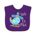 Inktastic Little Co-Pilot- Cute Helicopter Boys or Girls Baby Bib