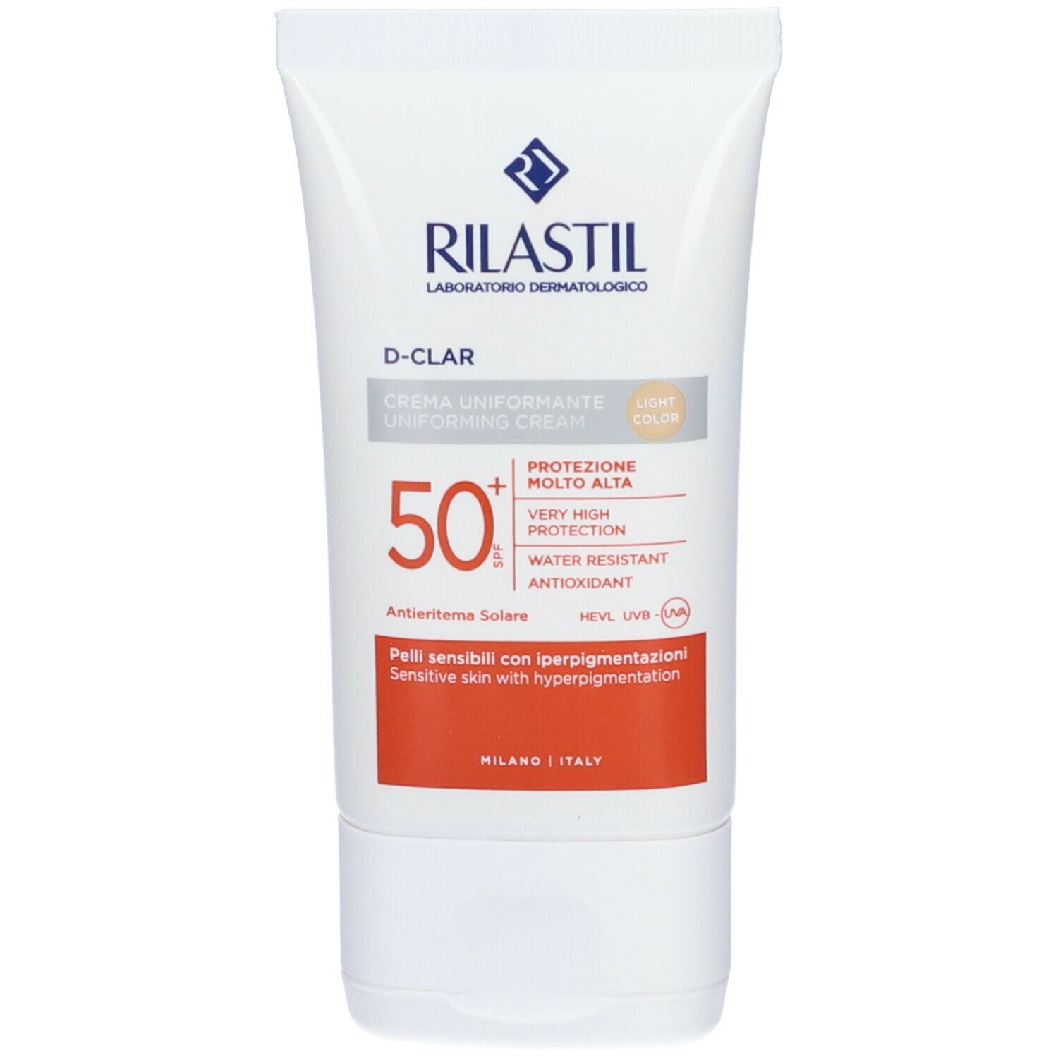 RILASTIL® Sun System D-clar Light Spf 50+ 40 ml Crema solare