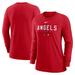 Women's Nike Red Los Angeles Angels Authentic Collection Legend Performance Long Sleeve T-Shirt