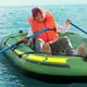 Bateau gonflable de pêche Kayak canoë radeau de Rafting en plein air pour lac et eau avec tapis