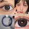 Bio-essence 1 paire de lentilles de myopie lentilles de Contact colorées lentilles naturelles avec dioptries lentilles marron lentilles grises lentilles de Prescription