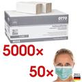 Papierhandtücher inkl. 50er-Pack medizinische Maske Typ II Made In Germany »HYG grün, OTTO Office Budget, 25 cm