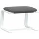 Repose pied Tabouret Confortable, Meuble de salon, Gris foncé 51x41x40 cm Tissu vidaXL