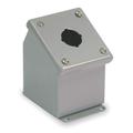 WIEGMANN WPBA1 Pushbutton Enclosure,30mm,3.25in.W,Steel