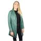 URBAN 5884 Damen Ur1323 Frauen Lederjacke Elegante Jacke aus weichem Lammfell f r Damen Langes Modell, Grün, XXL EU