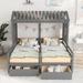 Twin Size House Platform Beds with Two Drawers for Shared Rooms, Boys and Girls, Sturdy and Safe Design