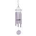 36 in. Laser Etched Painted Wood Hand Tuned Wind Chime, "Breathe", Scale "E"