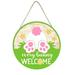 Door Hanging Decoration Sign Sign Door Hanging Front Front Wood Welcome For Porch Welcome Spring Door Round Sign Decoration Door Hanging Decoration