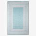 58" x 90" Malibu Indoor/Outdoor Rugs by BrylaneHome in Aqua Border