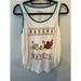 Disney Tops | Disney Womens M Off White Lion King Hakuna Matata Sleeveless Tank Top Shirt | Color: Tan/White | Size: M