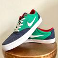 Nike Shoes | Euc Men’s Nike Casual Canvas Lace Up Red Blue Green Shoes | Color: Blue/Green | Size: 12