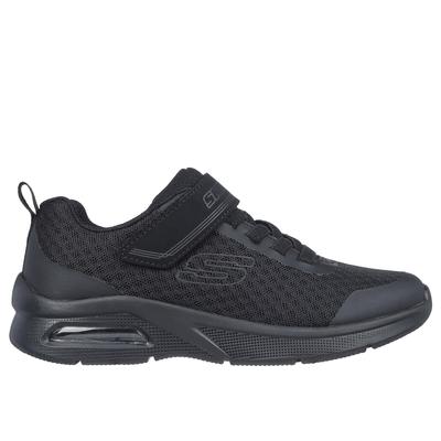 Skechers Boy's Microspec Max - Gorvix Sneaker | Size 1.5 Wide | Black | Textile/Synthetic