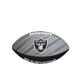 Wilson American Football NFL Team Tailgate, Gummi, Silber / Schwarz, Junior