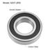 6207-2RS Deep Groove Ball Bearings Z2 35x72x17mm Double Sealed Carbon Steel - Silver Tone