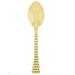 Ecoquality Hammered Disposable Heavy Weight Plastic Table Spoons 40 Guests in Yellow | Wayfair EQ2384-40