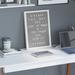 Flash Furniture Gracie Felt Letter Board w/ Wooden Frame - includes 389 PP Letters & Canvas Carrying Case in White | 17 H x 12 W x 1 D in | Wayfair