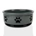 Ptlom Ceramic Pet Bowl for Dogs and Cats Dog Food and Water Feeding Bowl Durable Pets Feed Bowl Suitable for Small Medium and Large Cats Dogs Gray 35oz