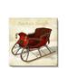 Darren Gygi Home Collection Santa's Sleigh Giclee Wall Art Canvas in White | 36"H x 36"W x 1"D | Wayfair 277-B-3636