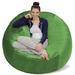 Latitude Run® Extra Large Classic Bean Bag Polyester/Scratch/Tear Resistant/Microfiber/Microsuede in Green | 18 H x 60 W x 60 D in | Wayfair