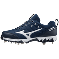 Mizuno 9-Spike Swift 7 Low Women s Metal Softball Cleat Size 12 Navy-White (5100)