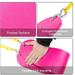 WHDZ 2 Pack Swing Sets Heavy Duty Swing Seat with 66 Chain Plastic Coated Playground Swing Set with Snap Hooks and Hanging Strap Pink