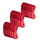 30 Pcs Aluminum Alloy Rope Cord Adjuster Tent Tensioners Rope Adjuster Tent Rope Adjusters for Outdoor Camping Hiking Tent Accessories Red