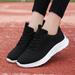 CAICJ98 Sneakers for Women Women s Walking Shoes Comfortable Mesh Loafers Tennis Slip-on Sneakers Black