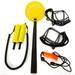 Outdoor Ice Safety Kit Ice Fishing Scoop Scoop with Whistle and Shoe Covers Fishing Equipment Yellow