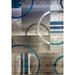 Ladole Rugs Geometric Adonis Vincenza Collection Elegant European Soft Area Rug Carpet in Blue Grey 3x5 (2 7 x 4 11 80cm x 150cm)