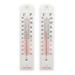 Yannee 2 Pcs Wall Thermometer for Room Temp Indoor Outdoor Wall Thermometer Home Office Garden House Room Temperature Mounted