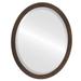 OVALCREST by The OVALCREST Mirror Store Manhattan Framed Oval Mirror in Rubbed Bronze - Antique Bronze 13x17