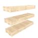 Loon Peak® Earon 3 Piece Solid Wood Floating Shelf Wood in Brown | 2.5 H x 25.4 W x 7 D in | Wayfair 4EF01BBE34E540A69D75EF467C9A4FF7