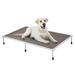 Tucker Murphy Pet™ Tucker Murphy Elevated Bed Chewproof Cooling Raised Dog Cots Beds, Outdoor Metal Frame Pet Training Platform Polyester | Wayfair