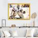 Red Barrel Studio® Hockey Goalie on Ice During Game III - Graphic Art on Canvas Metal in Red/White/Yellow | 30 H x 40 W x 1.5 D in | Wayfair