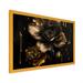 Winston Porter And Gold Daffodil Design II - Floral & Botanical Canvas Wall Art Canvas in Black | 12 H x 20 W in | Wayfair