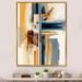 Ivy Bronx Modern & Gold Abstract II - Modern Canvas Wall Art Canvas in Blue | 20 H x 12 W x 1 D in | Wayfair 636C4471FF0442A9923D5372ECCF9289