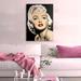 House of Hampton® Marilyn Monroe - Wrapped Canvas Print Canvas in Brown/Red/White | 48 H x 36 W x 1.5 D in | Wayfair