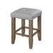 Latitude Run® Counter Height Stool, dining room chairs, dining chairs Faux Leather/Wood/Upholstered in Brown | 25 H x 16 W x 16 D in | Wayfair