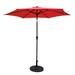 Arlmont & Co. Claris 7' 8" Market Umbrella, Polyester in Red | 106 H x 92 W x 106 D in | Wayfair 3AAB40876D334319B39294949DE6A88B