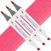 Artfinity Sketch Marker Sets - Vibrant Professional Dye-Based Alcohol Markers for Artists Drawing Students Travel & More! - [Carmine Red R2-4 - Set of 3]