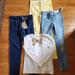 Levi's Bottoms | Jeans And Top Bundle, Levi's, Old Navy, Crew Cuts, Celebrity Pink Size 8 | Color: Blue/Yellow | Size: 8g